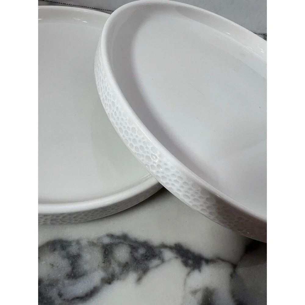 2 Noritake Colortex Stone Stax Deep Plates, 7-1/2